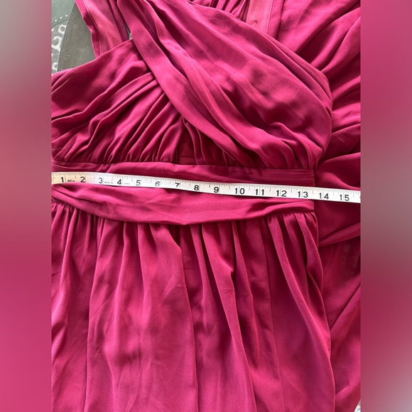 LULUS BURGUNDY HALTER MAXI DRESS - Picture 3 of 7